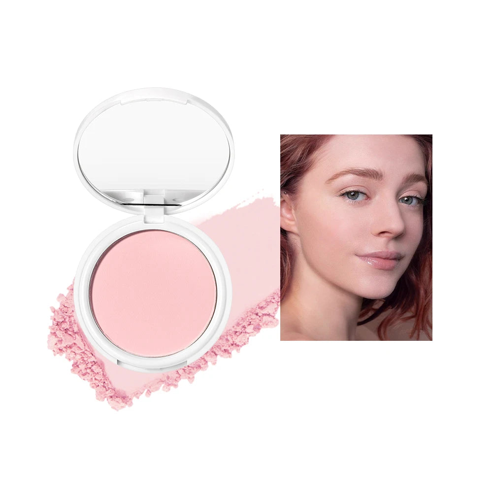 QIBEST Face Powder Oil-Control Matte Setting Powder Lasting Makeup Concealer Nude Pressed Powder Foundation Base Cosmetics New Peaceful Pleasures Health and Wellness 01
