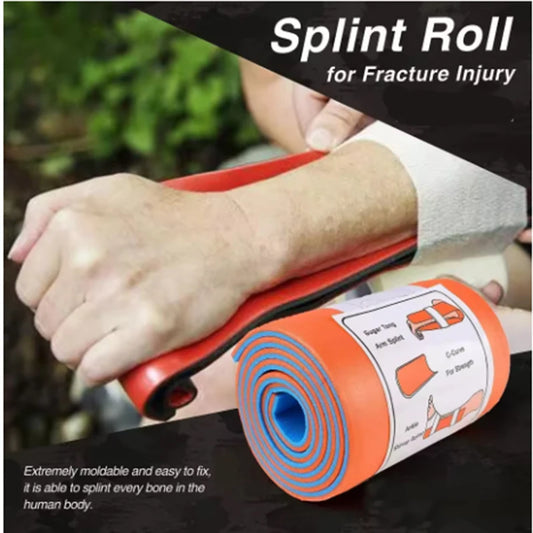 Outdoor Emergency Flexible Fracture Fixation Splint PE Sponge Fracture Tight Roll Splint 11x20cm 11x46cm 11x92cm Peaceful Pleasures Health and Wellness
