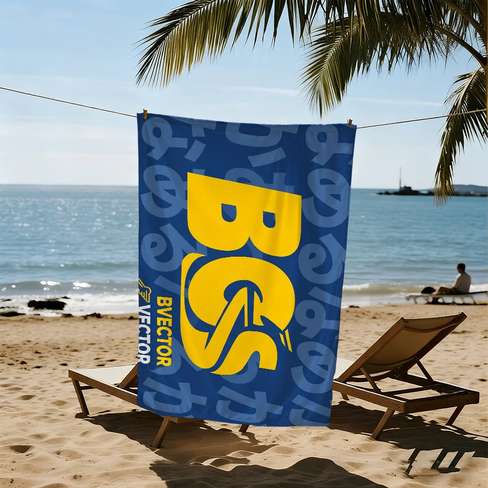 Car Logo Quick-Dry Beach Towel | Soft Microfiber Pool & Sports Quick-Dry Beach Towel Peaceful Pleasures Health and Wellness