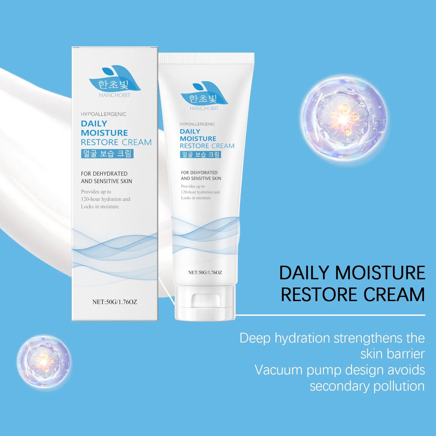 Hanchobit Lightweight Facial Moisturizer Cream – Deep Hydration