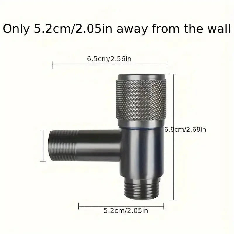 Dual Outlet Corner Valve G1/2 – 1-In 2-Out Alloy Angle Valve