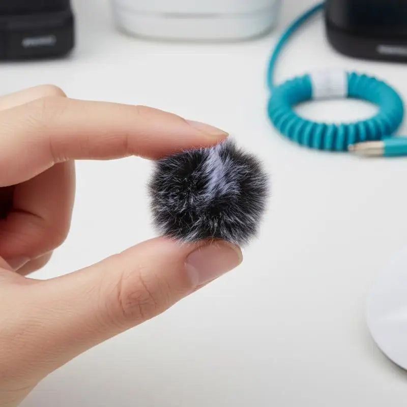 2/4PCS 4cm Universal Lavalier Microphone Furry Windscreen Fur Windshield Wind Muff Soft Microphone Accessories Peaceful Pleasures Health and Wellness
