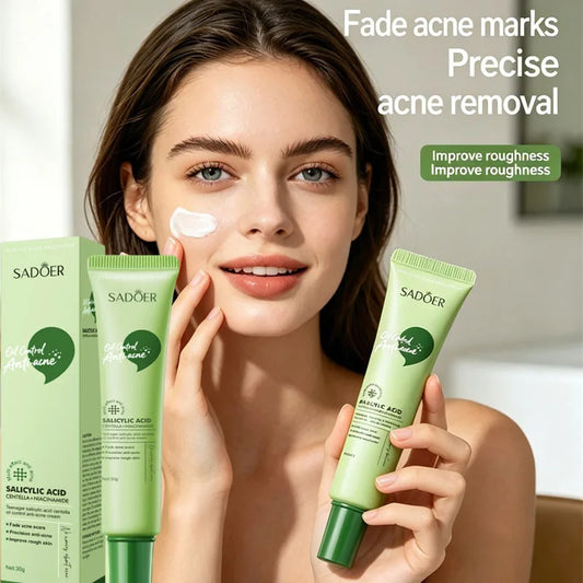 SADOER Salicylic Acid Face Cream – Oil Control & Clear Pores Acne Face Cream Oasis Select