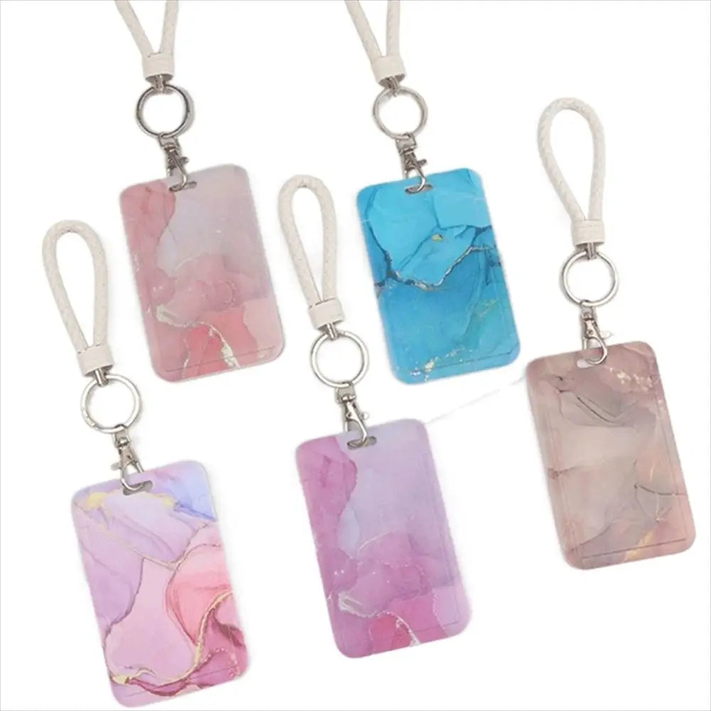 Office Supply Credit Card Keyrings Men And Women Pass Card ID Card Holder Credential Holder Lanyard Card Holder Card Straps Peaceful Pleasures Health and Wellness