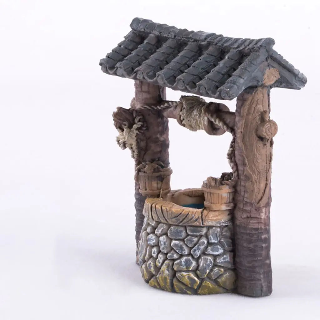 Resin Miniature Figurine House Model | Bonsai & Home Decor