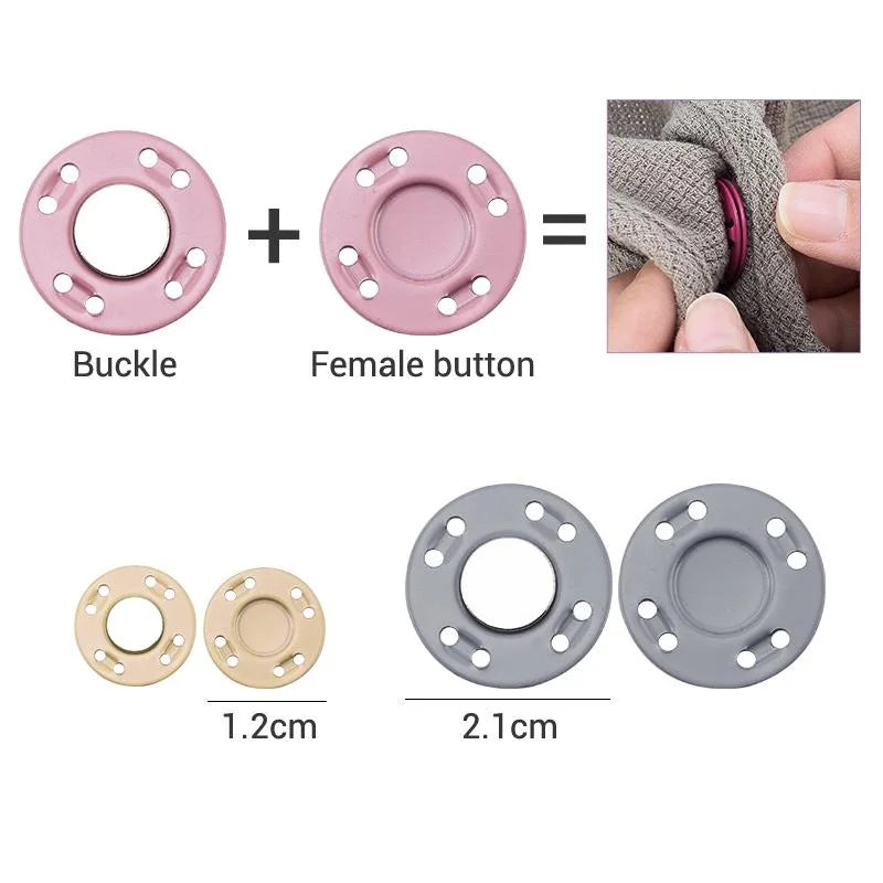 Invisible Magnetic Snap Buttons for Sewing – DIY Clothing