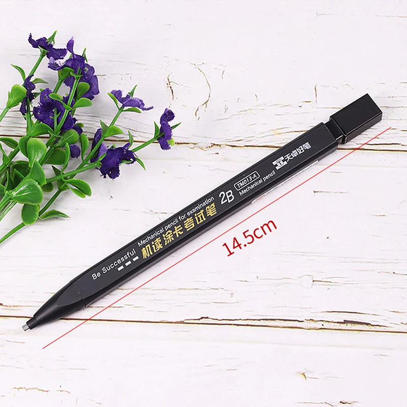 2B Mechanical Pencil Thick Body Auto Pencil with Refill Set