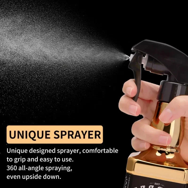 500ML Plating Barber Haircut Spray Bottle Empty Continuous Atomizer Water Sprayer For Salon Hairdresser Accessories Barber Tools Peaceful Pleasures Health and Wellness