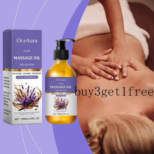 OceAura Lavender Body Massage Oil 100ml – Moisturizing Skin Oil Body Massage Oil Oasis Select