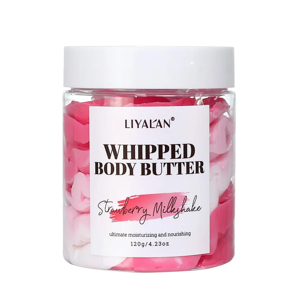Whipped Body Butter – Vegan Vanilla, Mango & Strawberry 120g Peaceful Pleasures Health and Wellness Strawberry Milkshake China Mainland 120g
