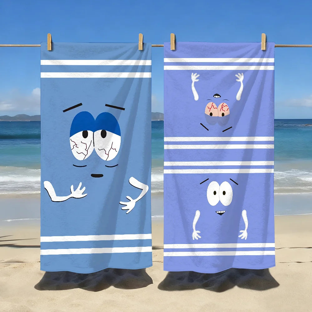 Cute Cartoon Beach Towel – Quick Dry, Soft, Large | Yoga & Swim