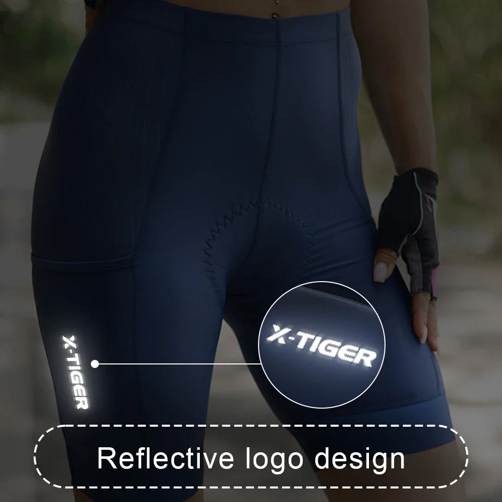 X-Tiger Women's Cycling Shorts – Breathable Lycra, 7-Hour Ride
