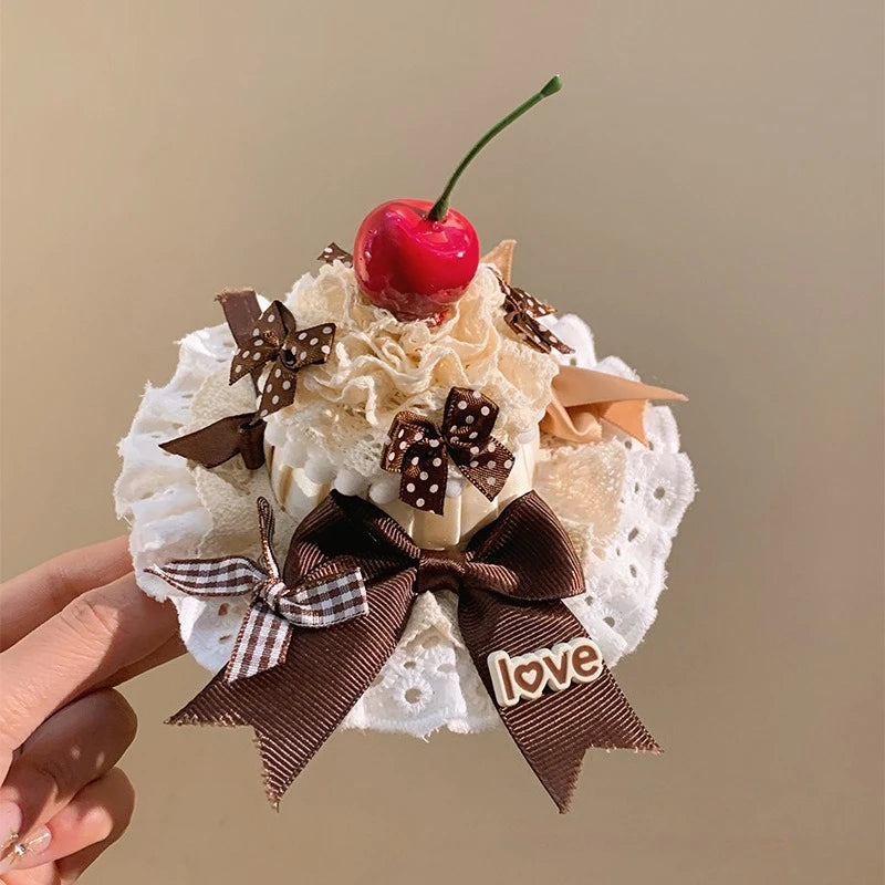 Little Girl Cake Hairpin Creative Birthday Atmosphere Headband Fashionable Children's Birthday Party Baby Hairpin Hair Accessory Peaceful Pleasures Health and Wellness 1