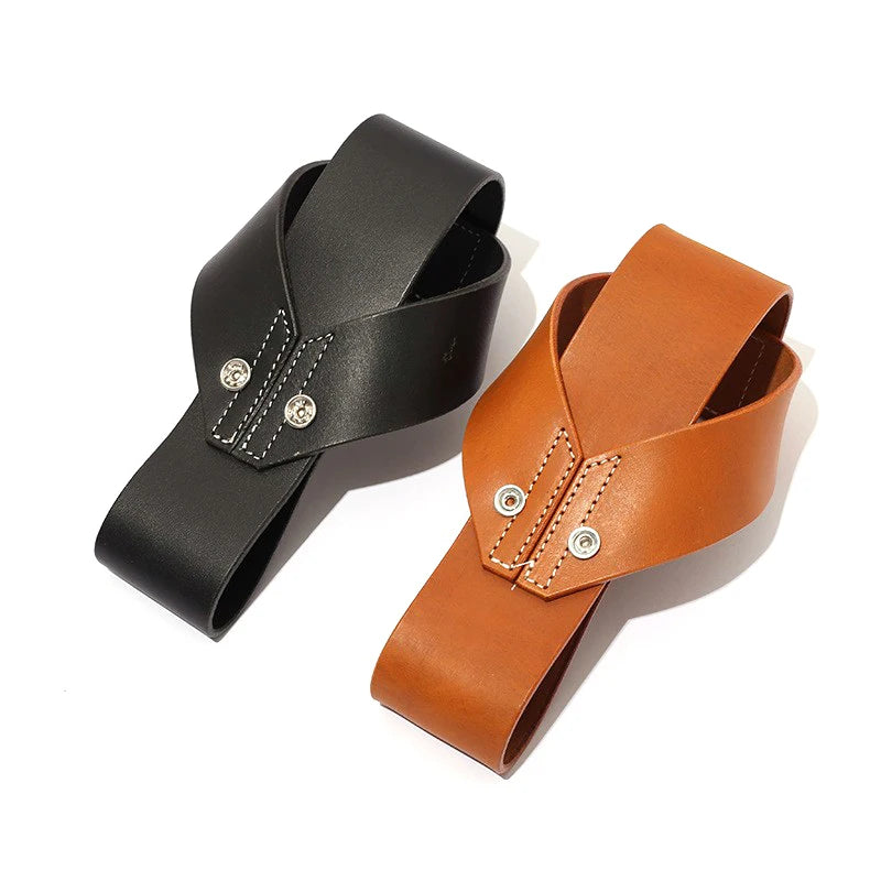 Archery Bow Holder Compound Hanging Carry Strap Portable Cowhide