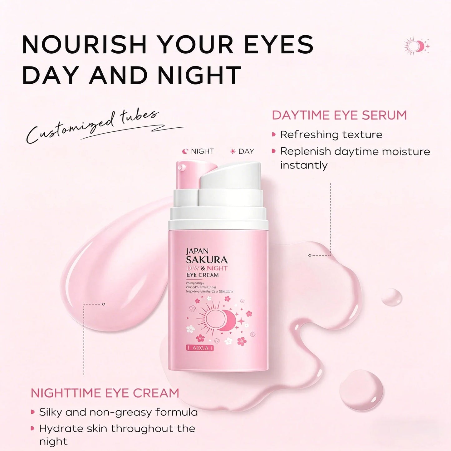 LAIKOU Sakura Day & Night Eye Cream – Anti-Aging & Hydrating