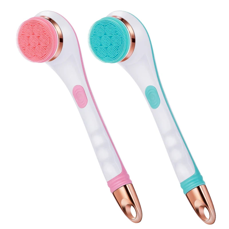 Multi-Function Long Handle Electric Silicone Soft Cleaning Home Use Massage Body Bath Brush Peaceful Pleasures Health and Wellness
