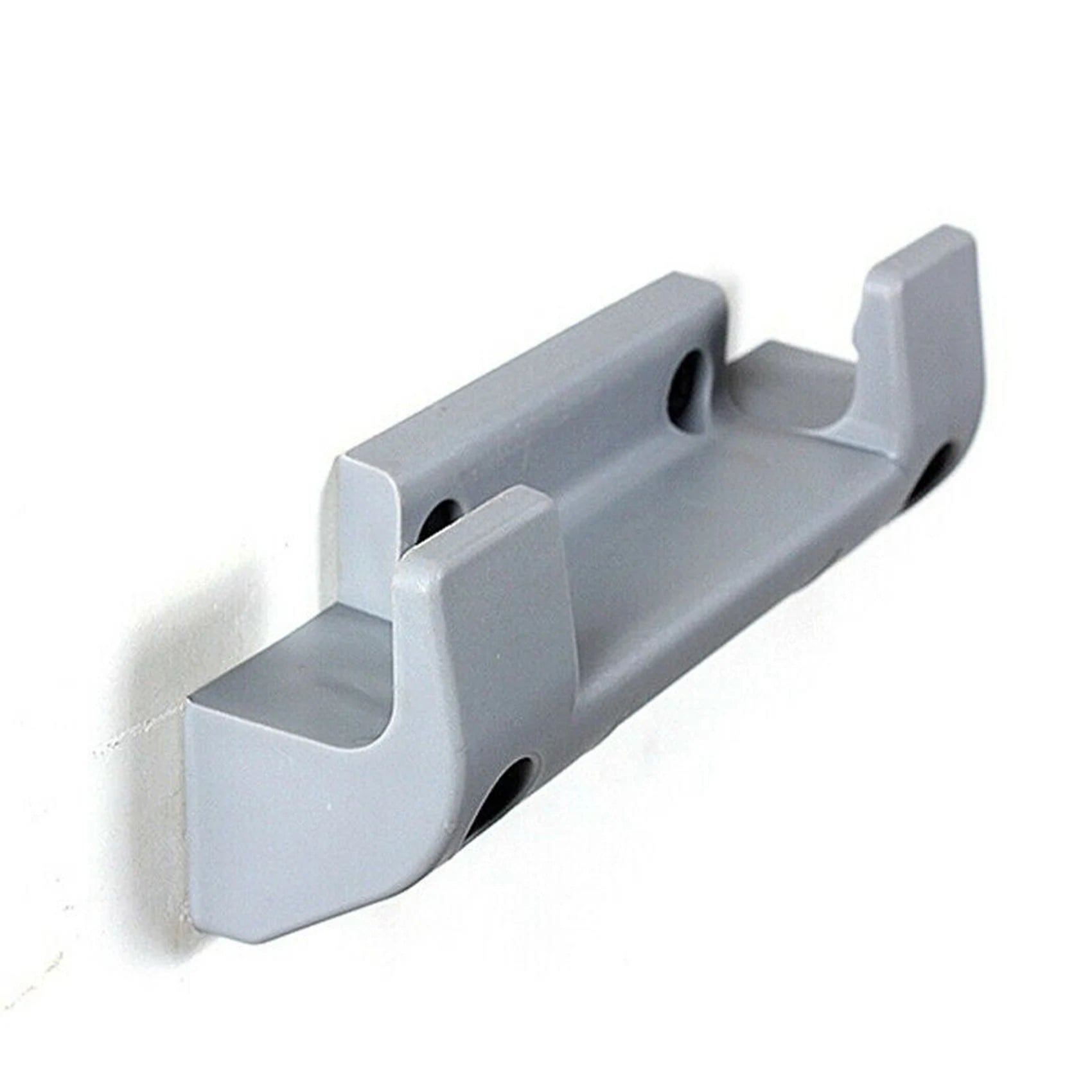 A36T-4Pcs Garden Hose Reel Holder PVC Wall Mounted Garden Hose Hanger Pipe Holder With 8Pcs Expansion Screws Peaceful Pleasures Health and Wellness gray