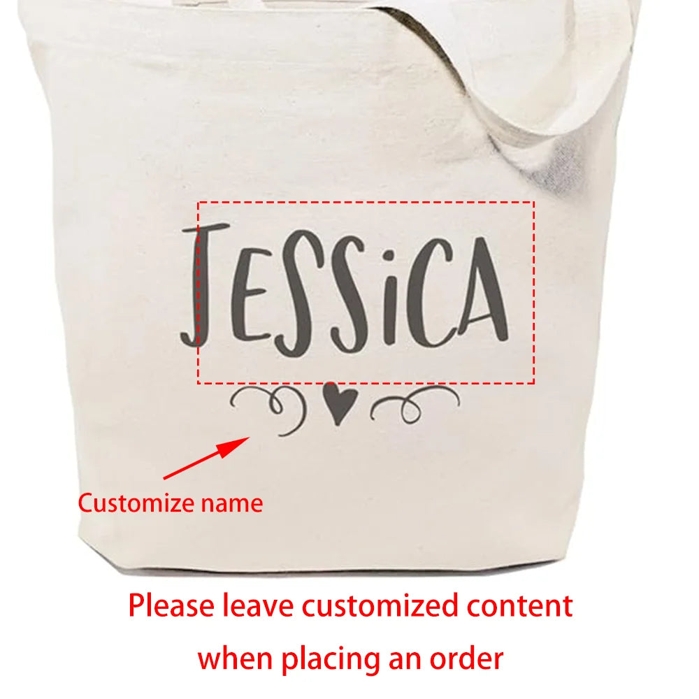 Personalized Name Tote Bag | Beach, Wedding & Bridesmaid Gift