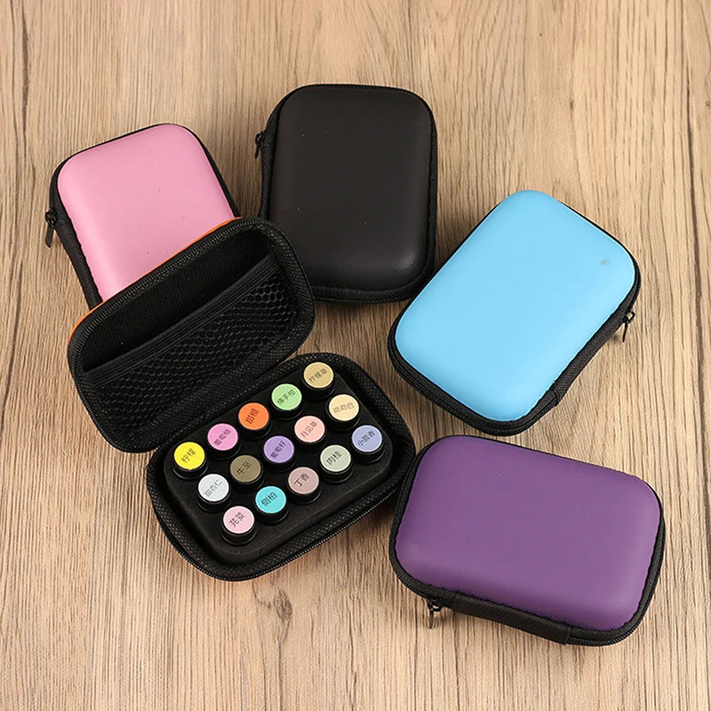 Essential Oil Case Large Capacity & Shock-Proof 15 Slots 1ML 2ML 3ML Essential Oil Case For Essential Oil Bottle Organize Peaceful Pleasures Health and Wellness