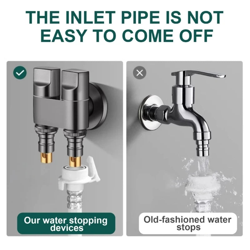 G1/2 Double Outlet Angle Valve – Bidet & Washing Machine