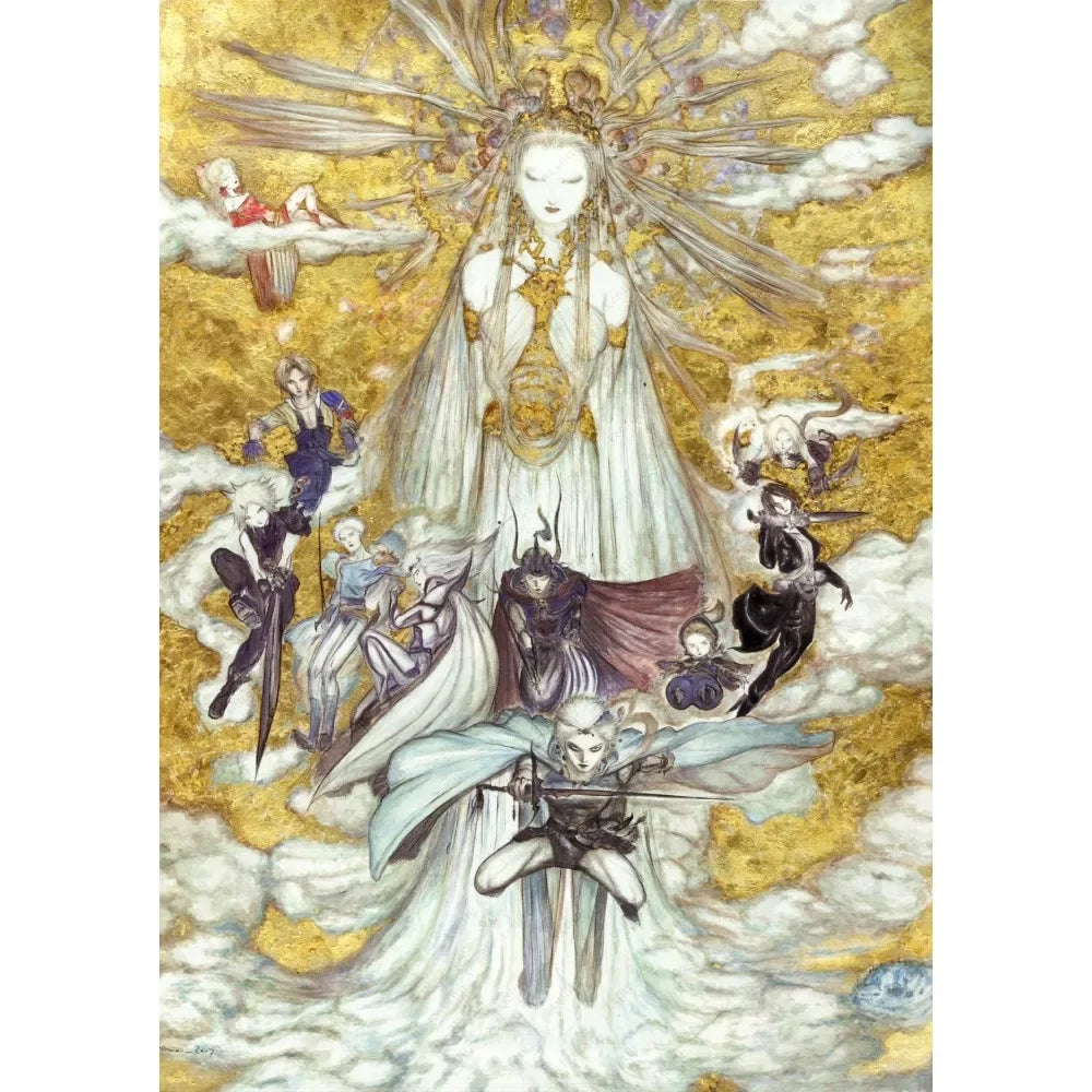 Yoshitaka Amano Final Fantasy Game Luxury Poster Waterproof Wall Art Printing Home Living Bed Room Bar Aesthetic Decor Peaceful Pleasures Health and Wellness 5 40x60cm