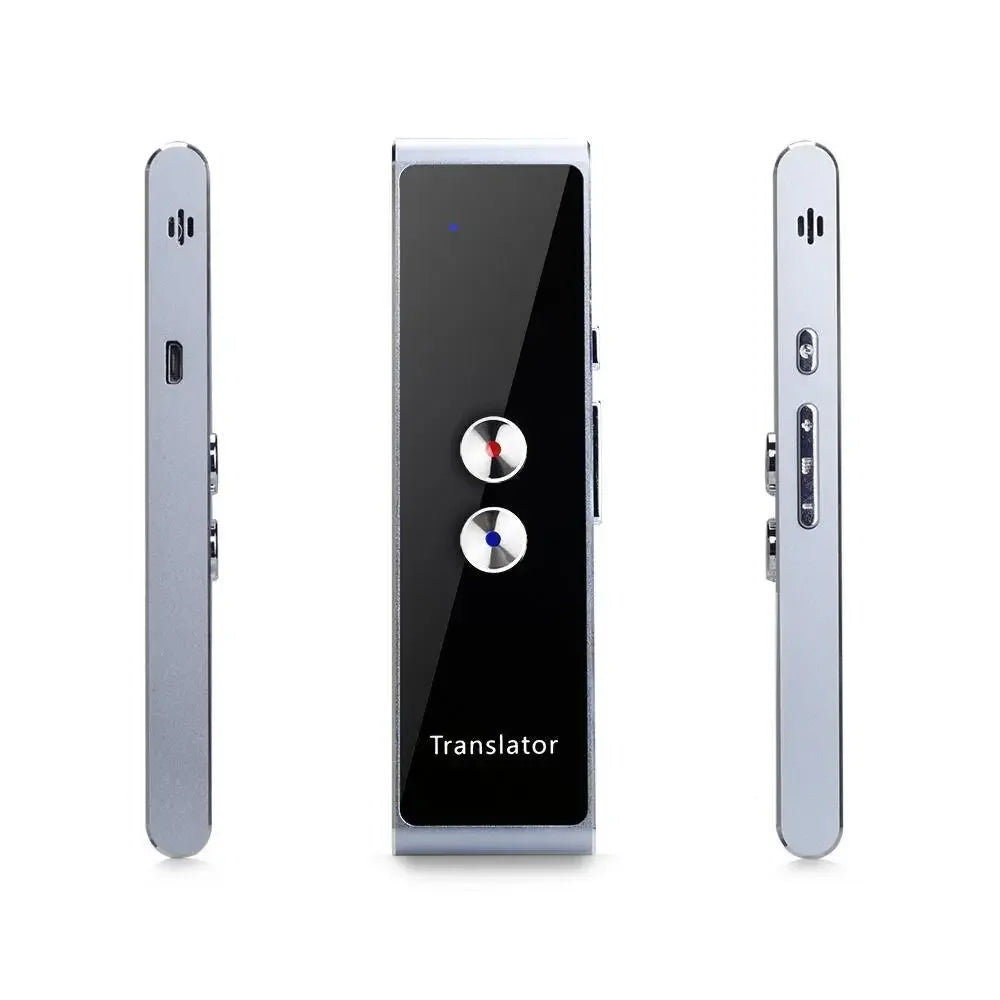 Wireless Voice Translate 40 Languages Multi Smart Instant for Business Travel Study Translated 2 Way Real Time Voice Translator Peaceful Pleasures Health and Wellness SILVER