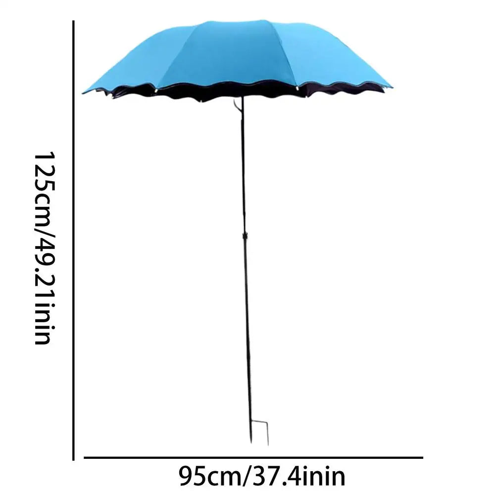 Foldable Plant Umbrella Sun Shade Cover – Garden & Patio Garden Shade Umbrella Peaceful Pleasures Health and Wellness Blue China Mainland
