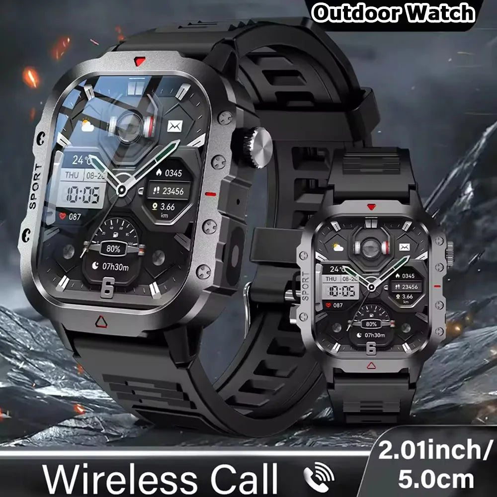 Military GPS Smart Watches For Men Flashlight Waterproof Outdoor Sport Tracker Bluetooth Call Smartwatch Man Women 2025 Pk h12 Peaceful Pleasures Health and Wellness