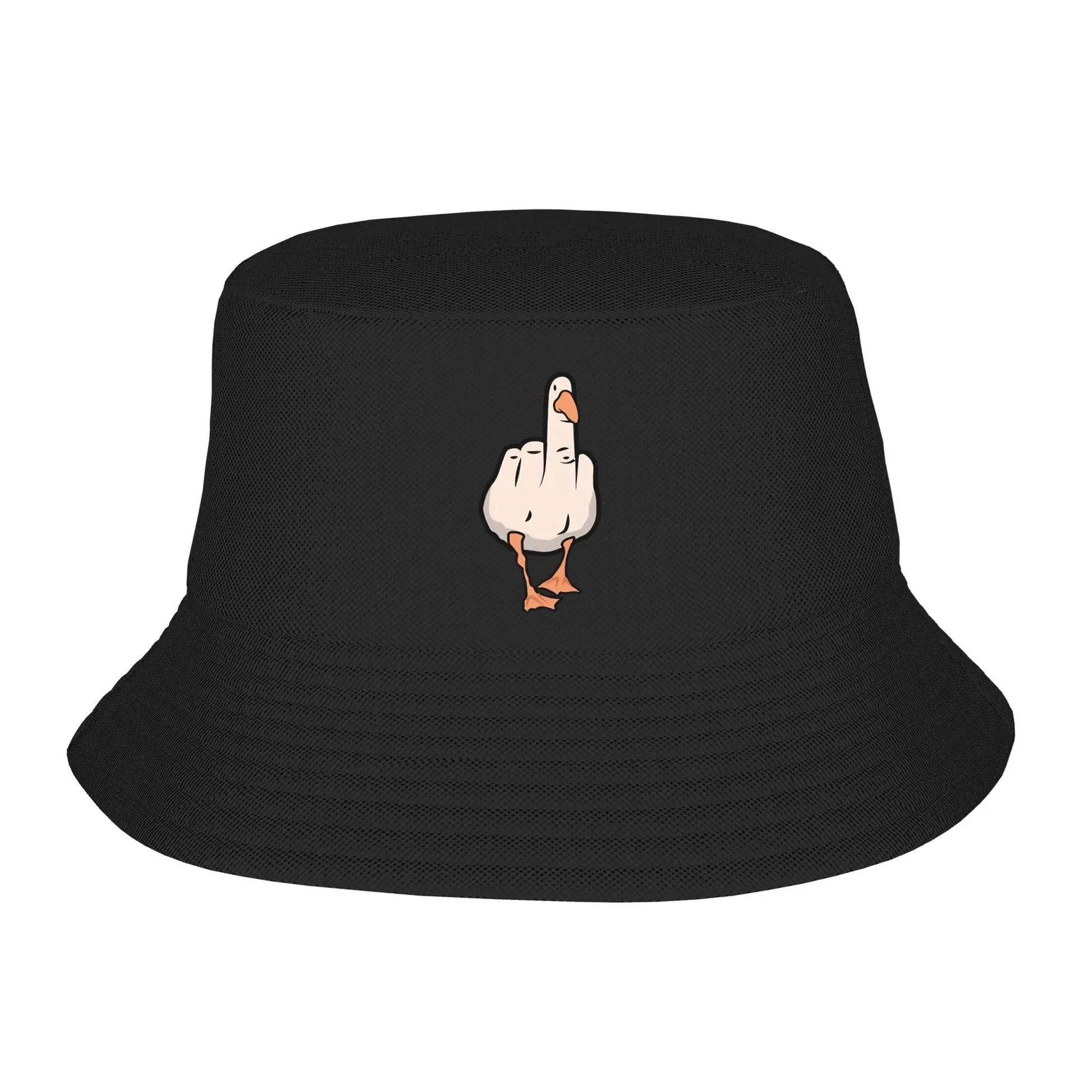 Finger Duck Bucket Hat Duck You Street Style Fisherman Caps Soft Fold Beach Travel Sunscreen Hats For Men Women Cap Peaceful Pleasures Health and Wellness 2 One Size