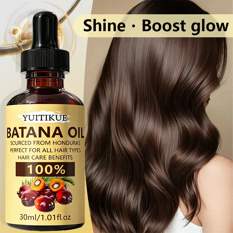 YUITIKUE 100% Pure Batana Oil 30ml Sourced From Honduras Natural Hair Care Oil for All Hair Types Peaceful Pleasures Health and Wellness