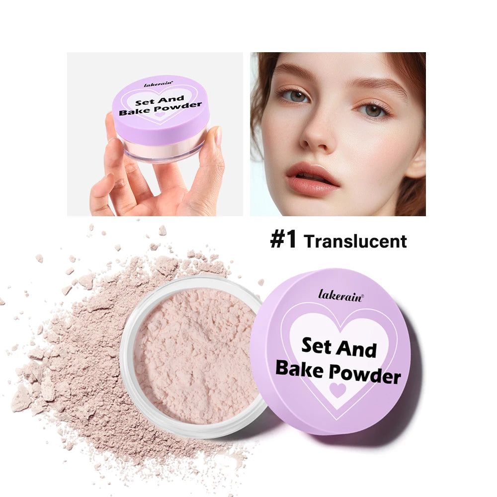 Lakerain Loose Setting Powder – Matte Oil Control, All Skin Types