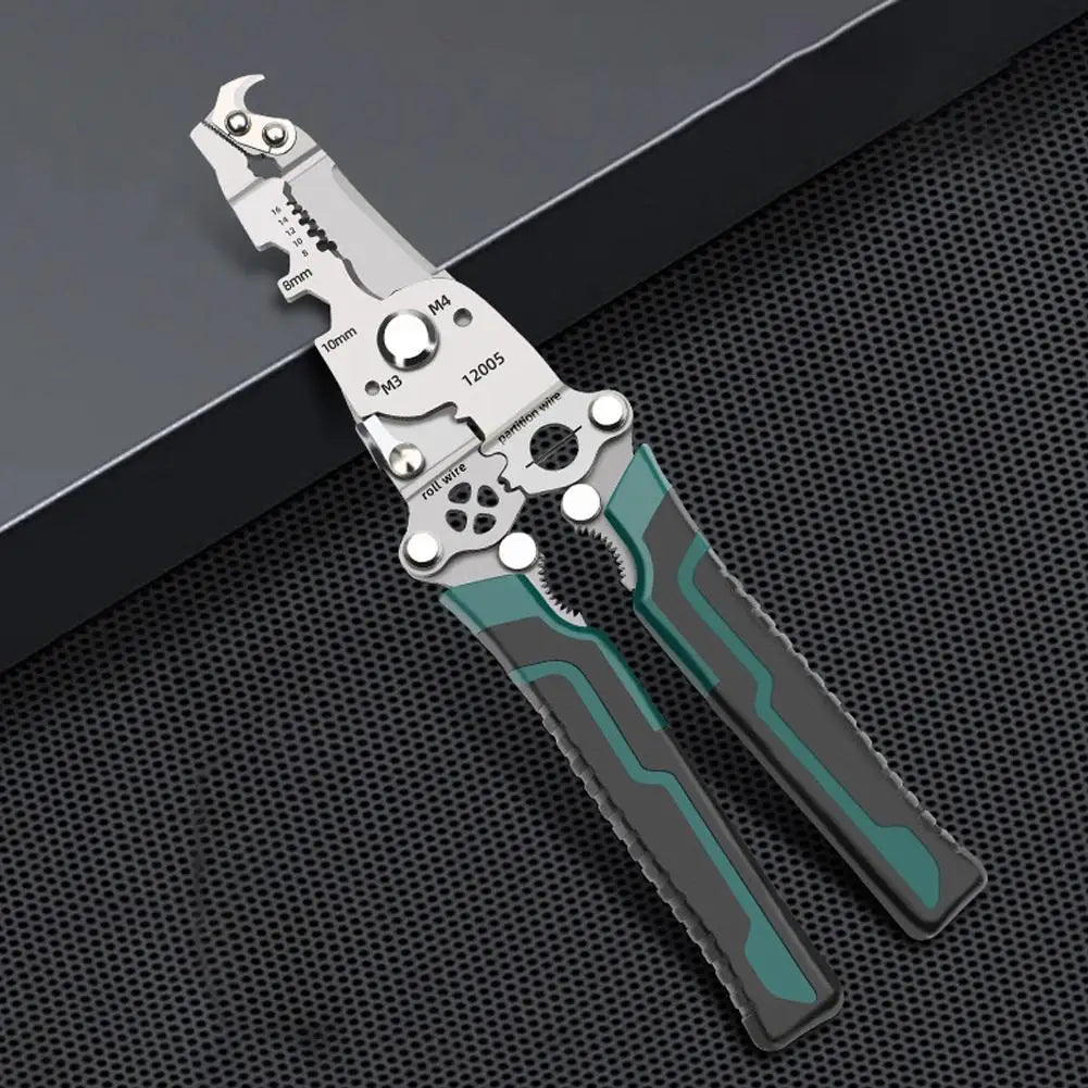 Foldable Wire Stripper Pliers Electrician Special Cable Cutter Crimping Pliers Wire Splitting Stripping Cutting Hand Tools Peaceful Pleasures Health and Wellness