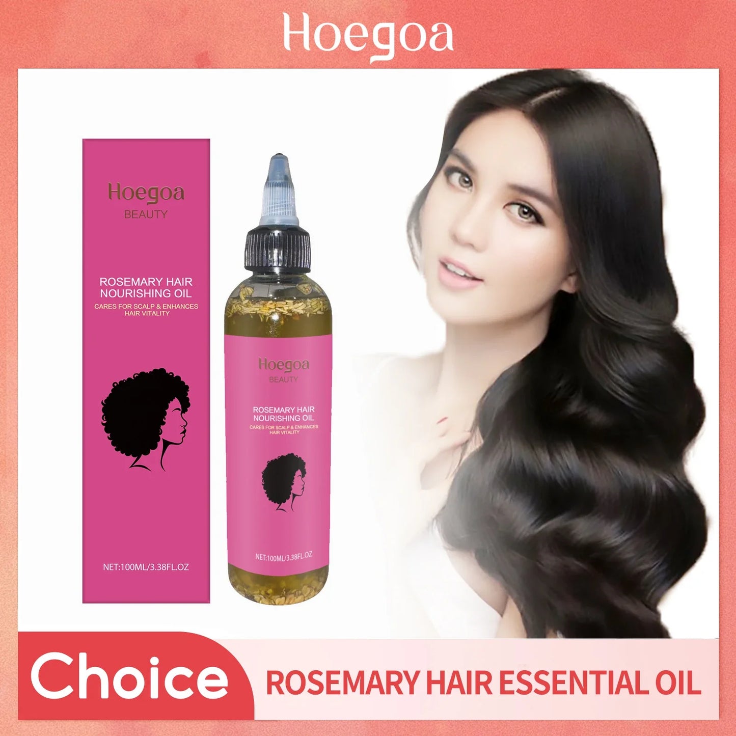 HOEGOA Rosemary Hair Growth Oil – Strengthen & Moisturize 100ml