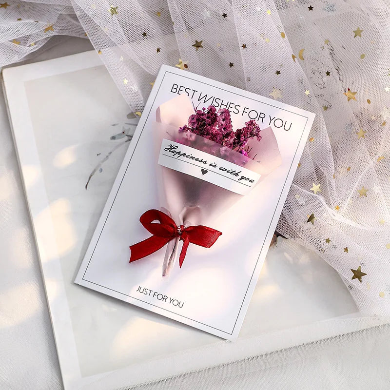Handmade Floral Greeting Card – Birthday, Mother's Day & More