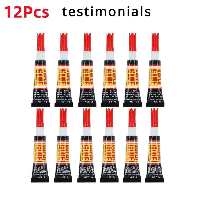 Super Epoxy Resin Glue Liquid Wood Thermal Paste Adhesive 502 Instant Transparent Stationery Shop Rubber 1/3/6/12 Items. Resins Peaceful Pleasures Health and Wellness 12pcs
