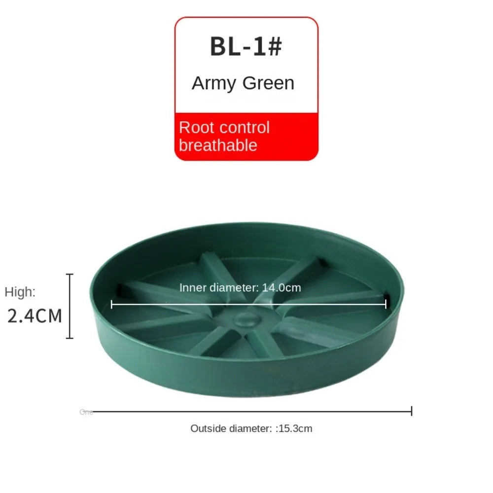 Breathable Plastic Plant Pot Tray | Anti-Root Rot Flower Stand