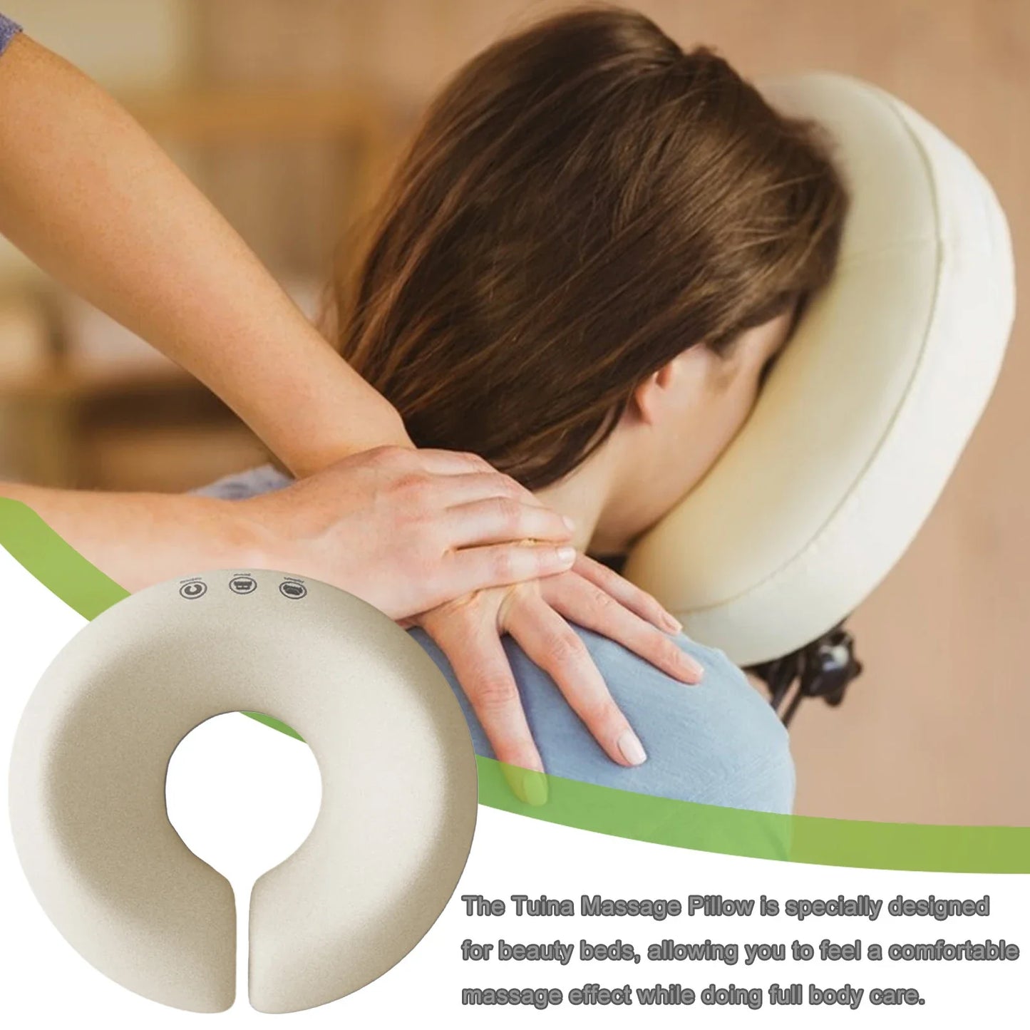 Spa Massage Table Face Cushion – Ergonomic Foam Headrest Pillow