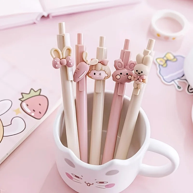 12-Pack Cute Ballpoint Pens | Bunny & Bow Designs, Black Ink