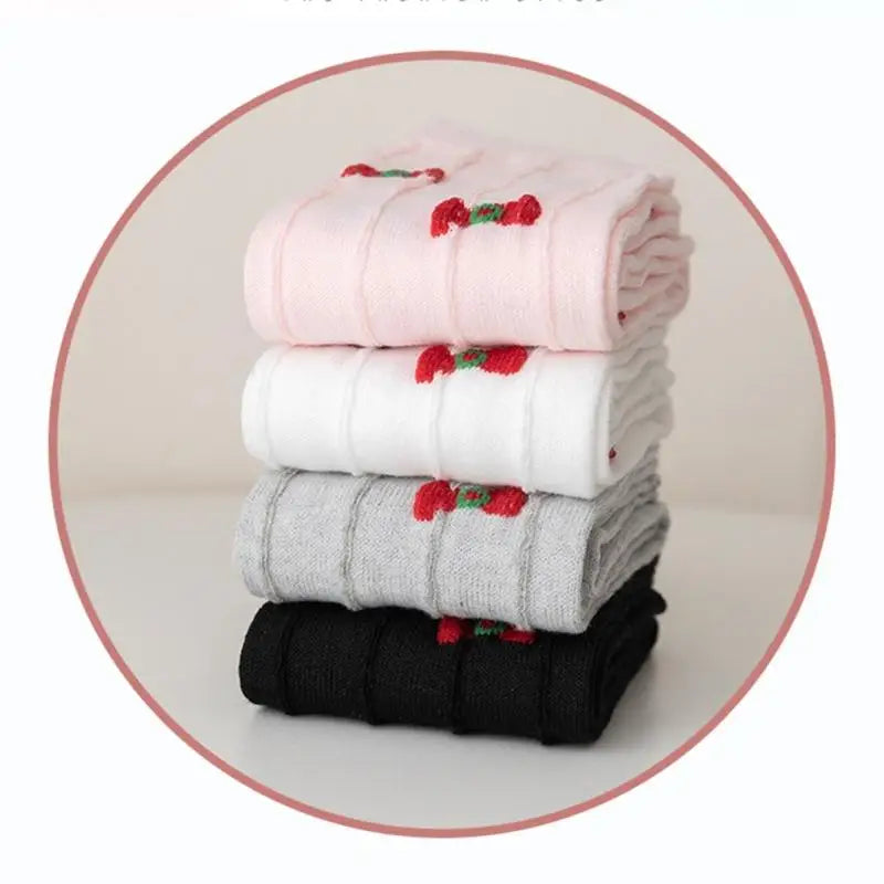 Girls Bowknot Over-the-Knee Socks | Long Boot Stockings 7–12Y