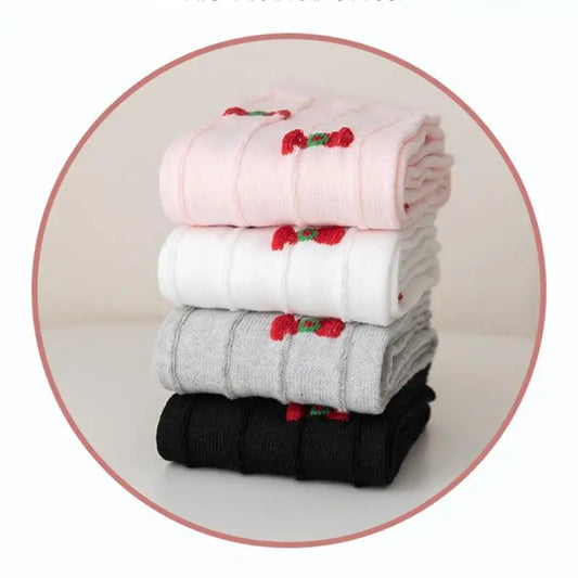 Girls Bowknot Over-the-Knee Socks | Long Boot Stockings 7–12Y Girls Knee High Socks Peaceful Pleasures Health and Wellness