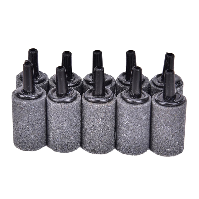 10-Pack Cylinder Aquarium Air Stones | Fish Tank Oxygen Diffuser