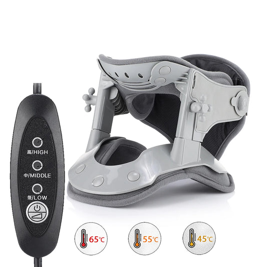 Cervical Neck Traction Device Chiropractic Tools Neck Stretcher Support Collar for Home Office Spine Neck Posture Braces Relief Peaceful Pleasures Health and Wellness