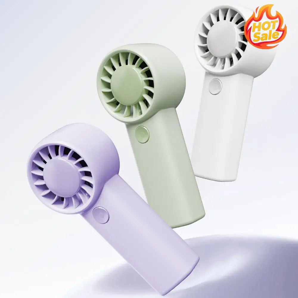 Mini Handheld Fan 3-Speed USB-C Rechargeable 500mAh Pocket Fan