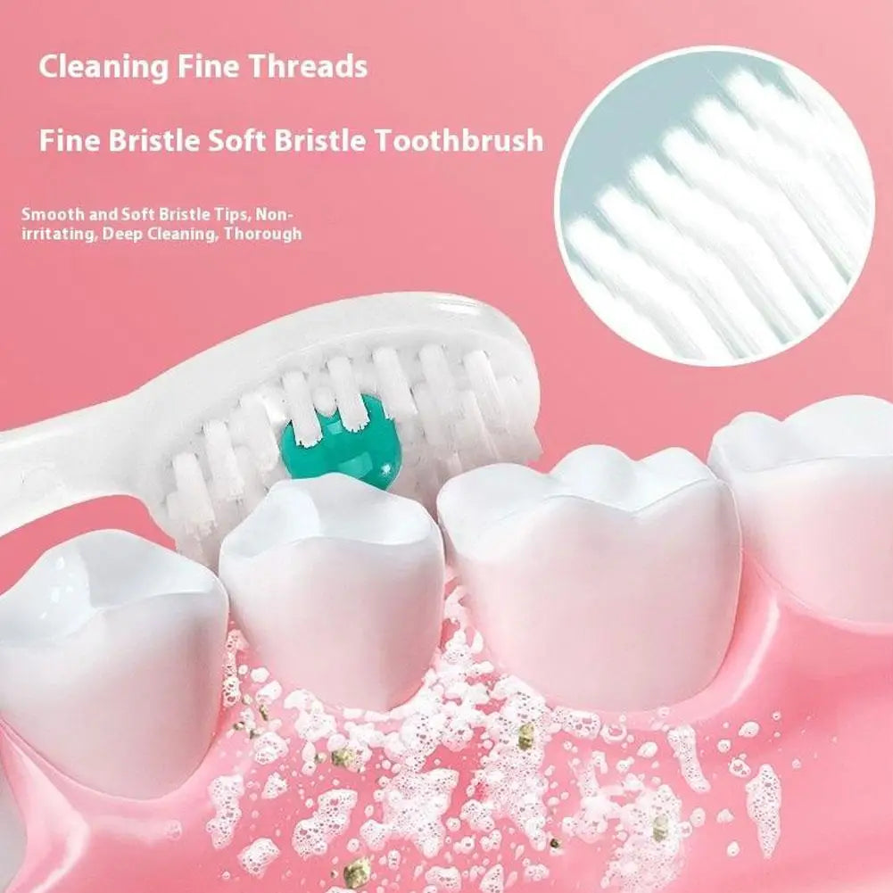 20-Pack Disposable Travel Toothbrush with Mint Burst Beads