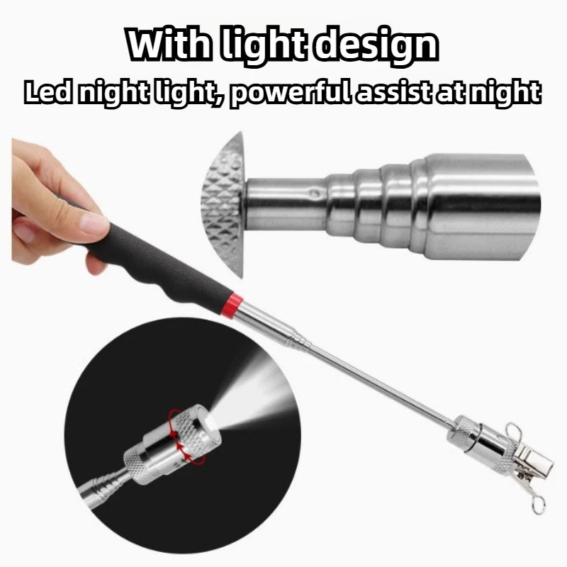 Extendable Magnetic Pickup Tool with LED Light | Flexible Grabber
