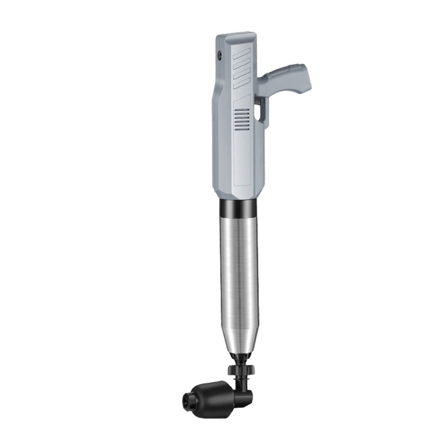 Powerful Electric Toilet Plunger Shock Wave Unblocker Anti-Splash Sewer Drain Pneumatic Pipe Dredging Tool For Blocking Unblock Peaceful Pleasures Health and Wellness Grey