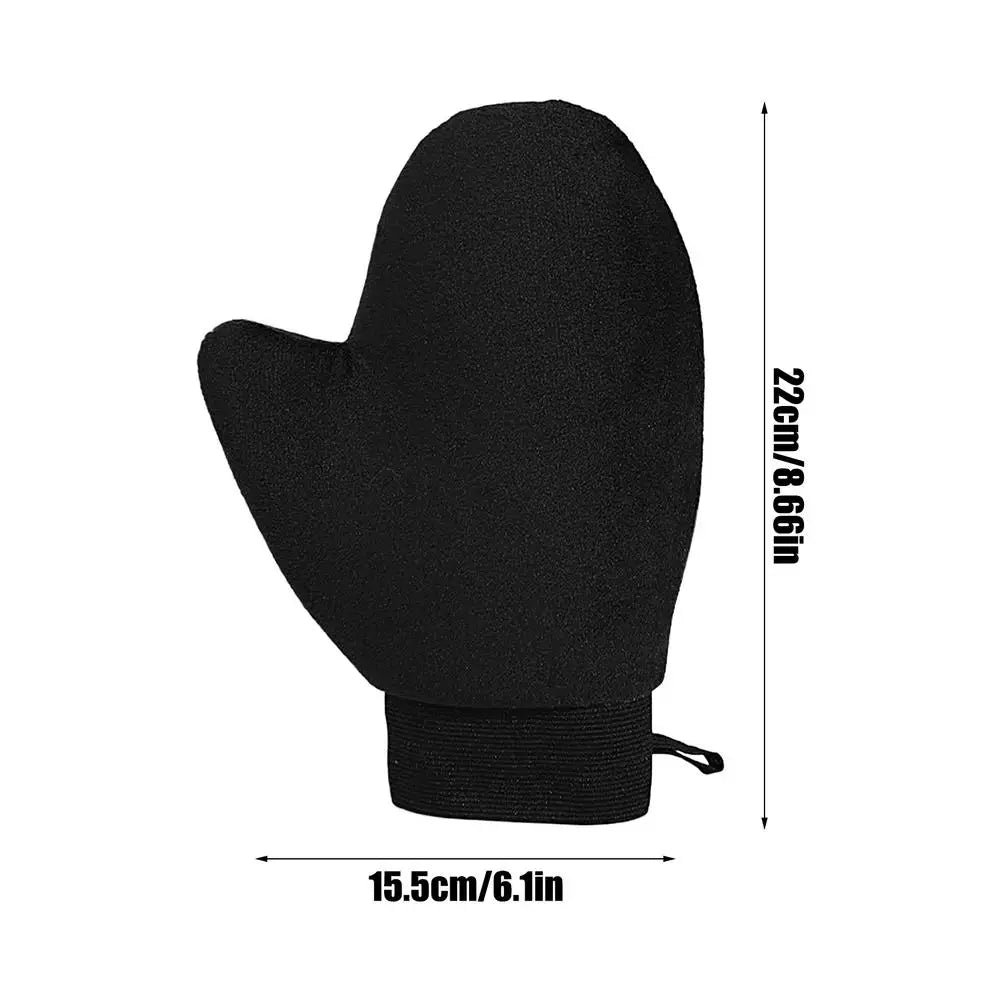 Double-Sided Self-Tanning Mitt | Streak-Free Glove Applicator Self-Tanning Mitt Peaceful Pleasures Health and Wellness Black