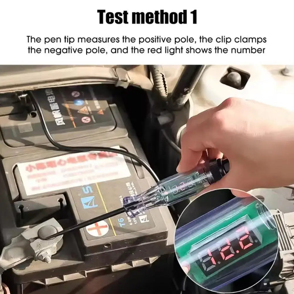 Auto Circuit Tester Probe Pen – DC 12V 24V LED Voltage Tester
