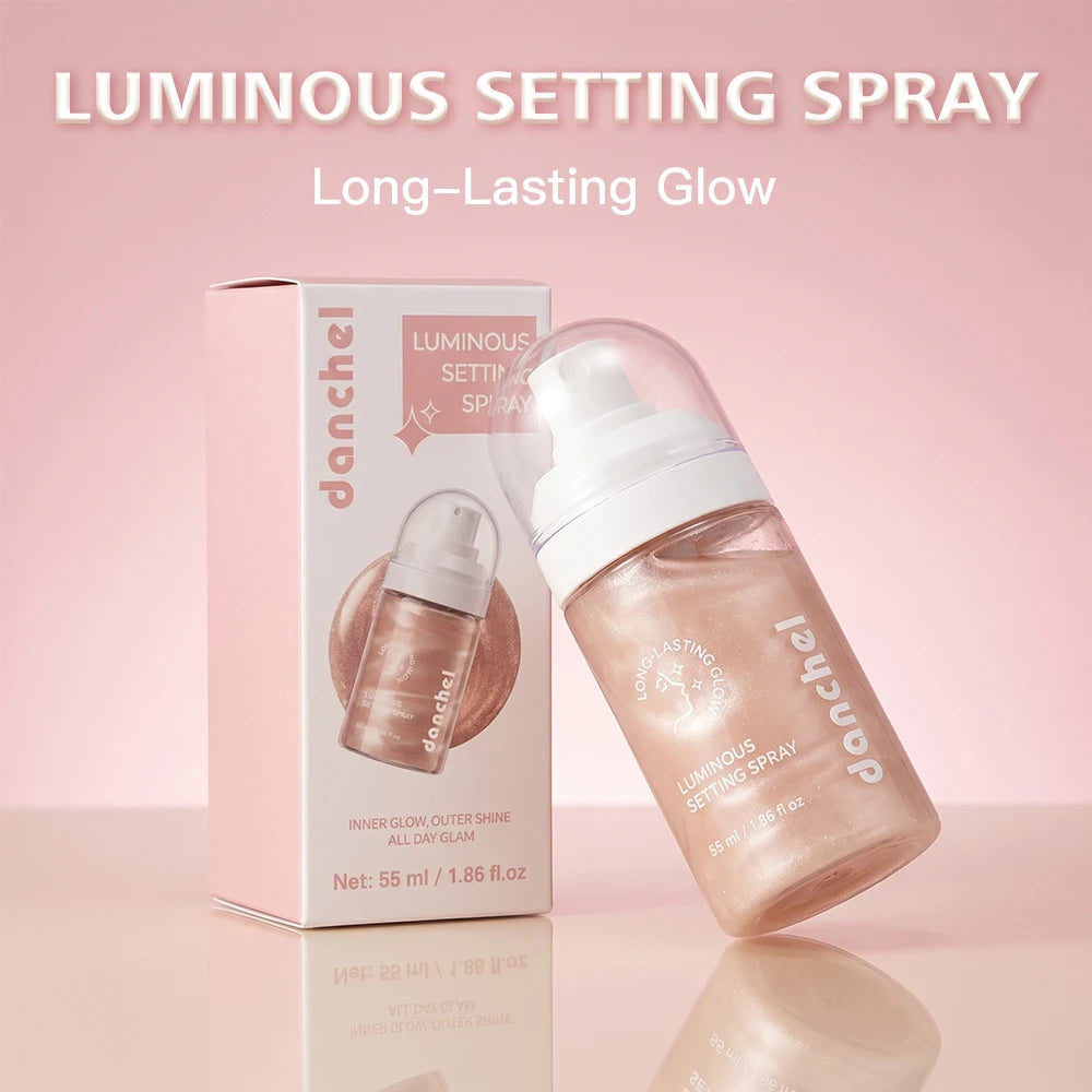 Luminous Setting Spray Smudge-resistant Quick-drying Non-sticky Long Lasting Locks Makeup Luminous Dewy Finish Setting Spray Peaceful Pleasures Health and Wellness