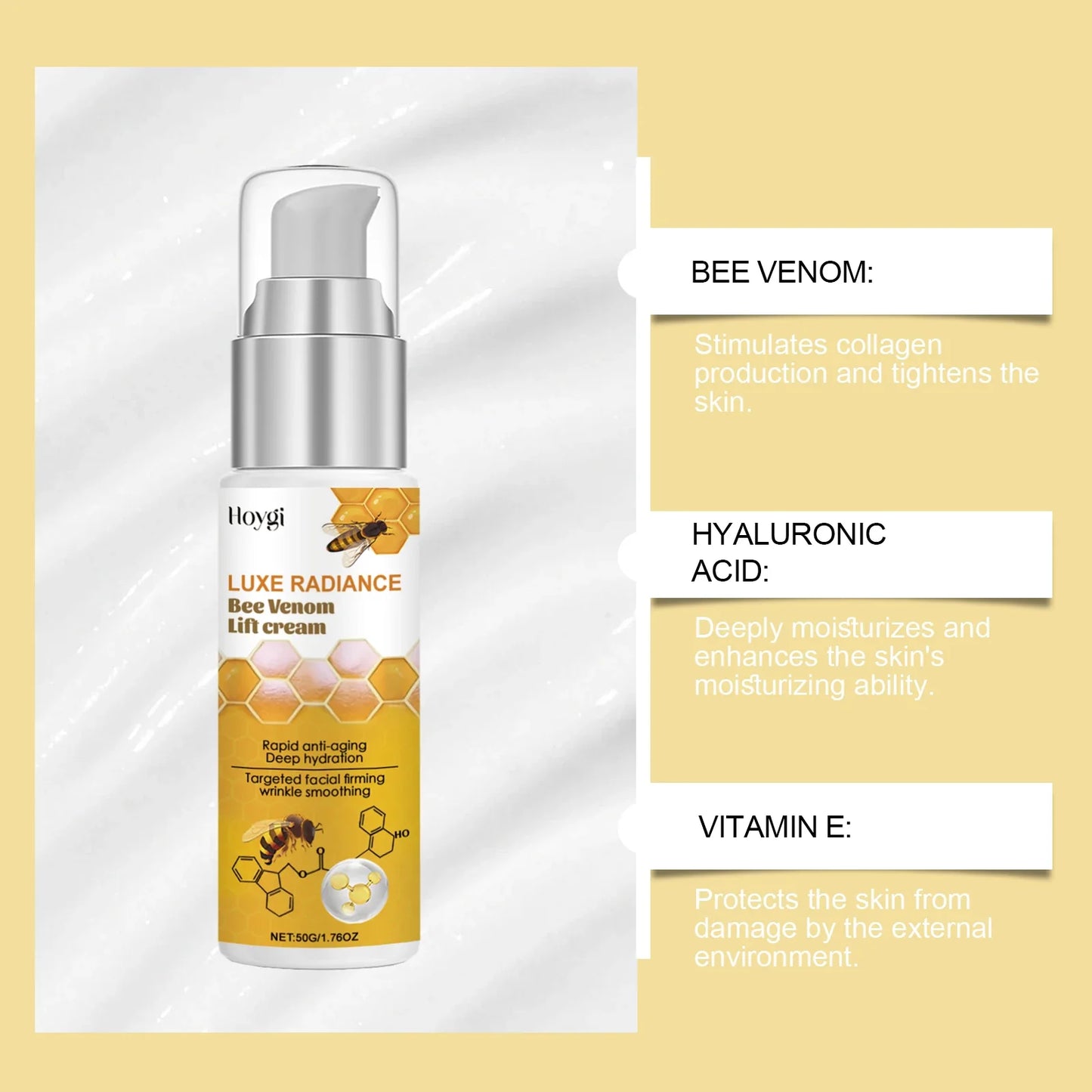 Hoygi Bee Venom Face Cream – Anti-Wrinkle Lifting & Firming